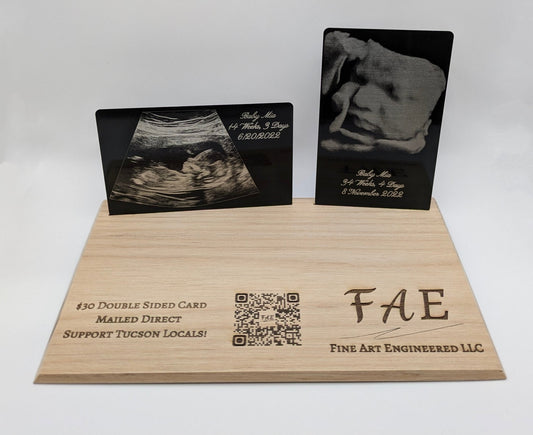 Metal Ultrasound Wallet Card - Fine Art Engineered LLC
